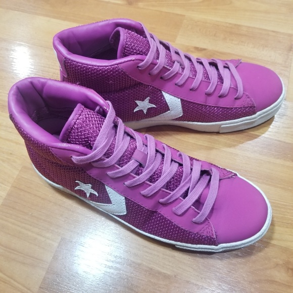 Converse Shoes - Converse Steal The Show Pink/Purple Hightops